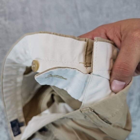 Vintage Polo Ralph Lauren Pants Mens 40X31 Beige Reverse Pleated Prospect Pant - Picture 6 of 10